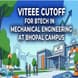 VITEEE Cutoff for BTech in Mechanical Engineering at Bhopal Campus